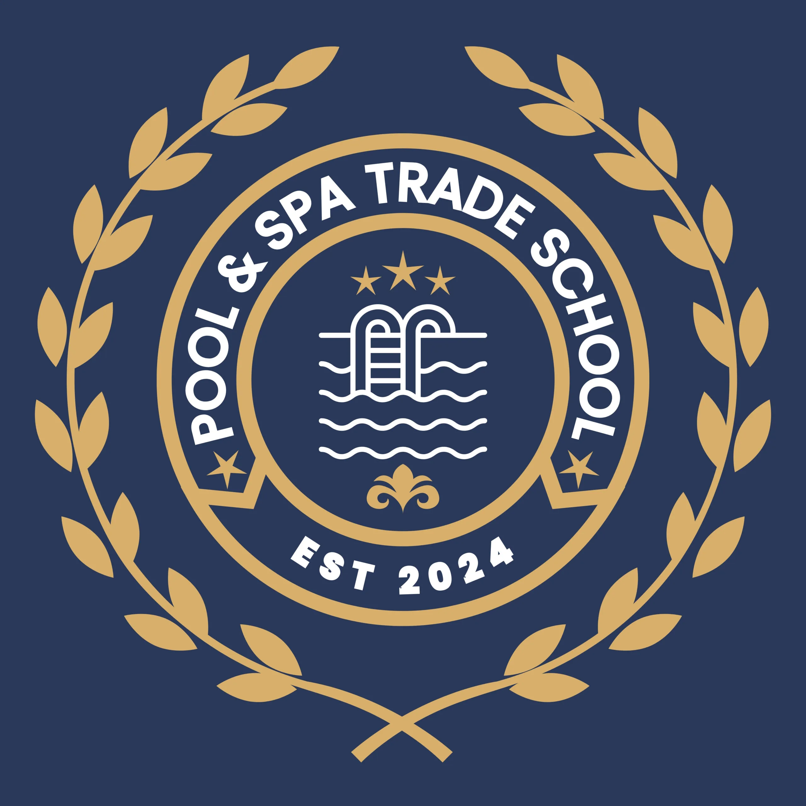 pool and spa trade school logo